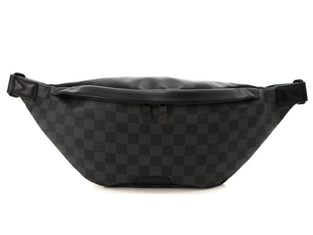 LOUIS VUITTON Discovery Bumbag Crossbody Bag Damier Graphite Black